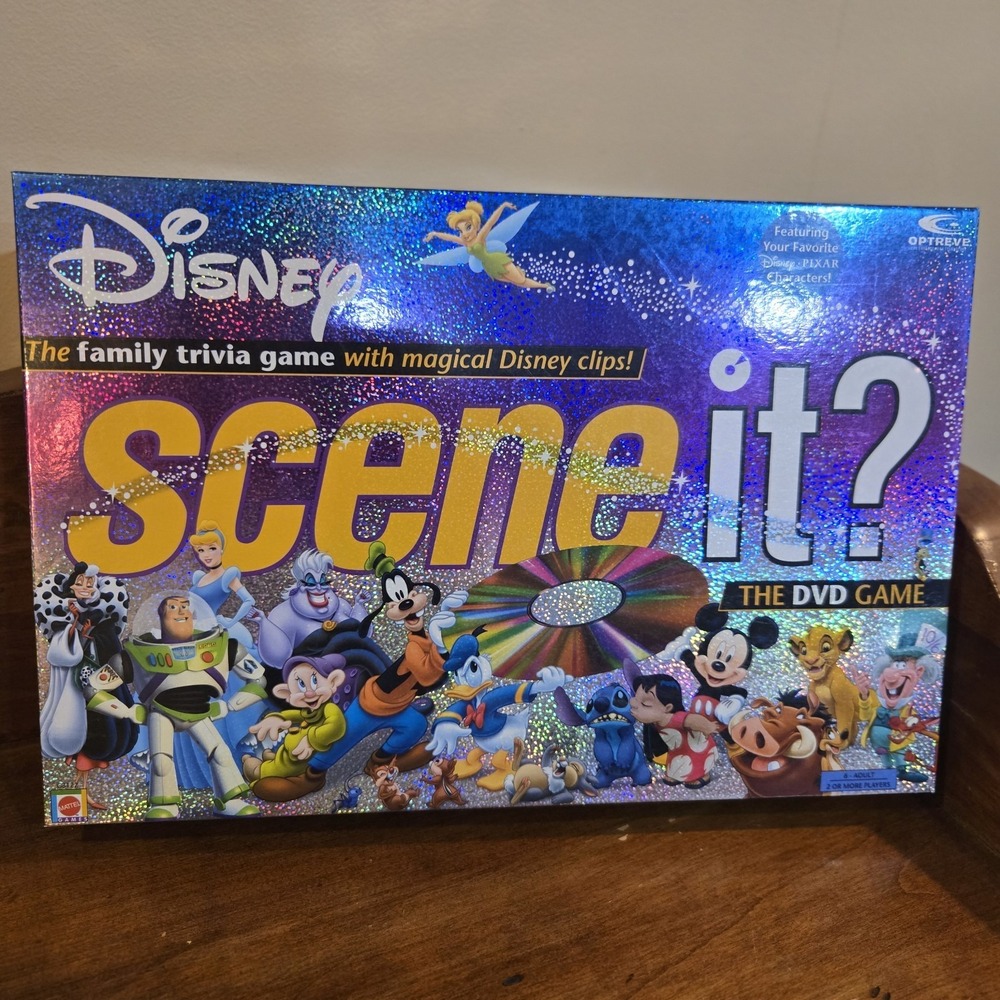 Disney Scene It DVD Game COMPLETE ScreenLife 2004 Pixar Movies Trivia